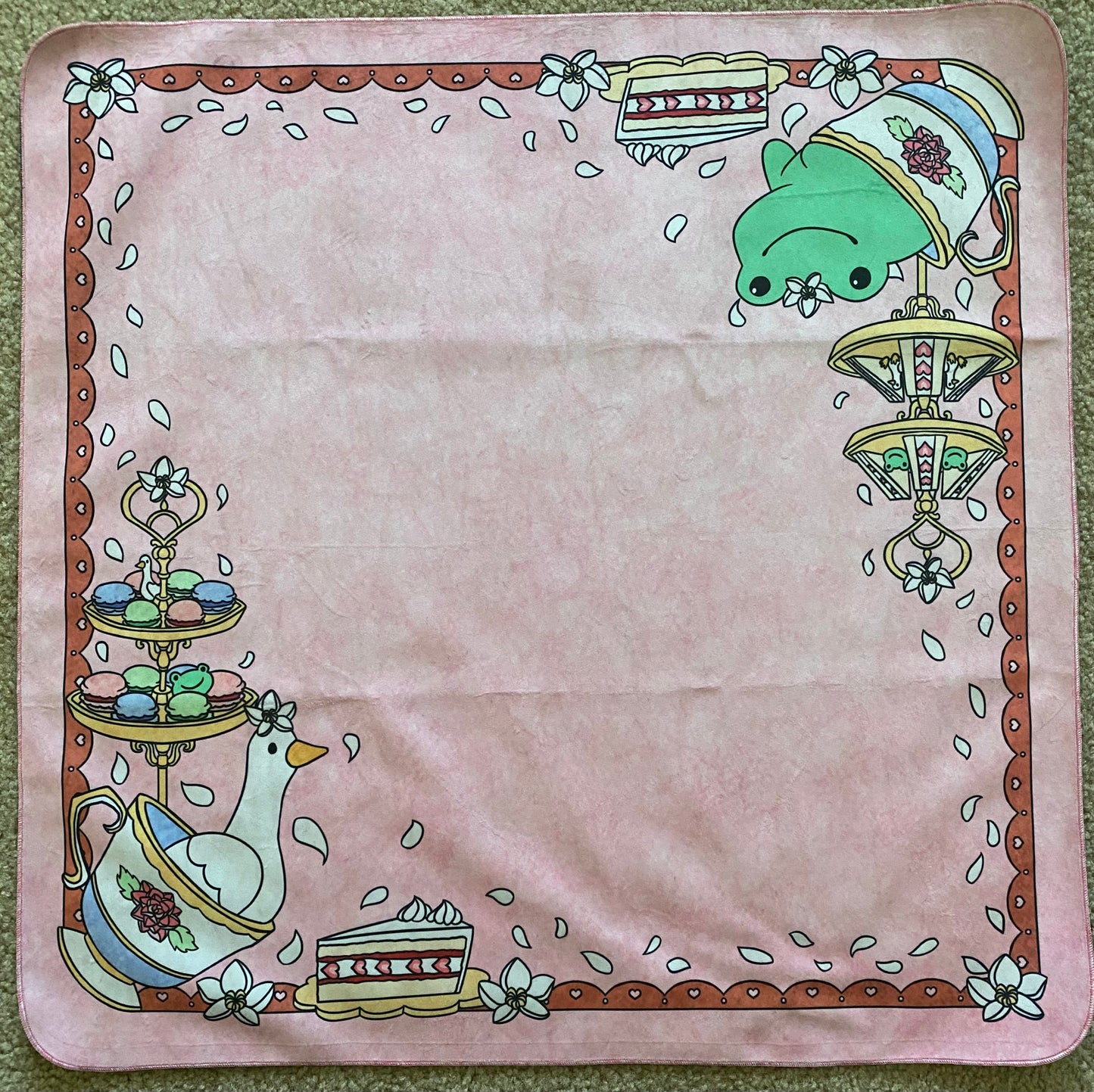 Tea Time With Goose Cloth Mat