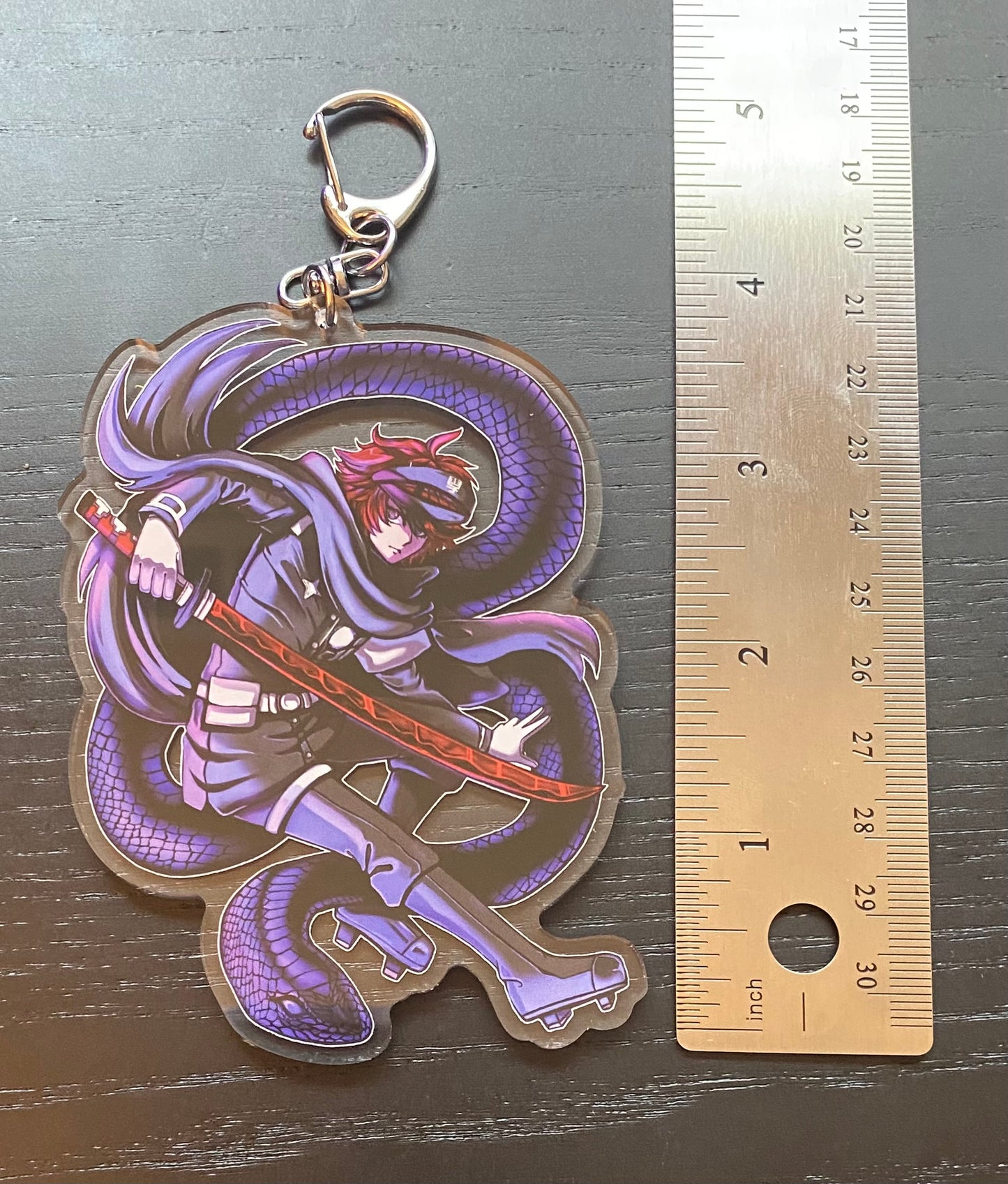 Azure Blitz Acrylic Keychain