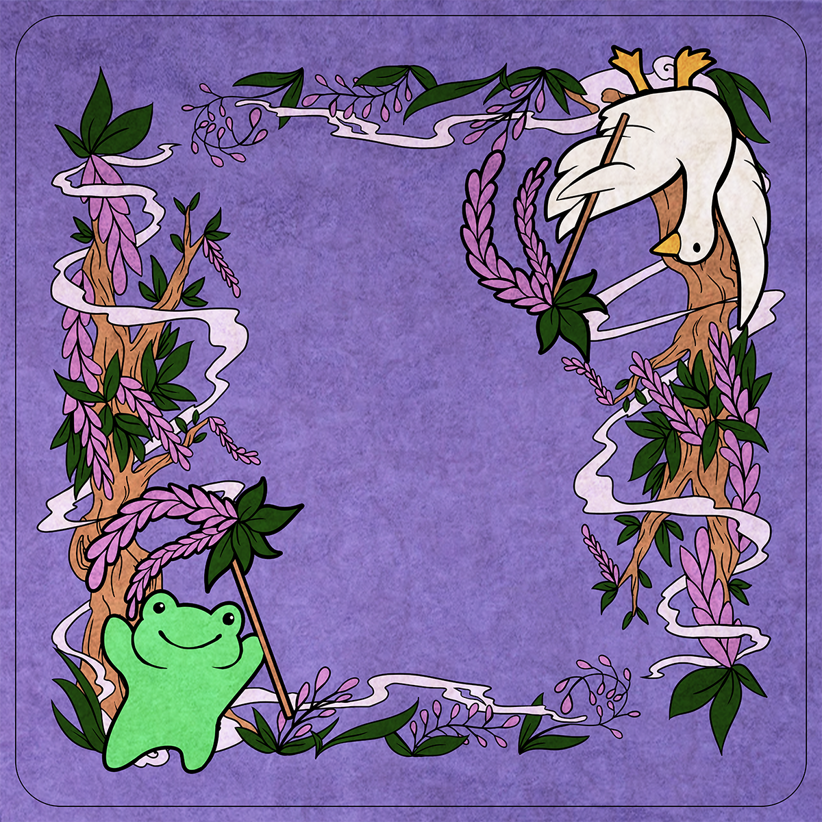 Wisteria Goose Cloth Mat