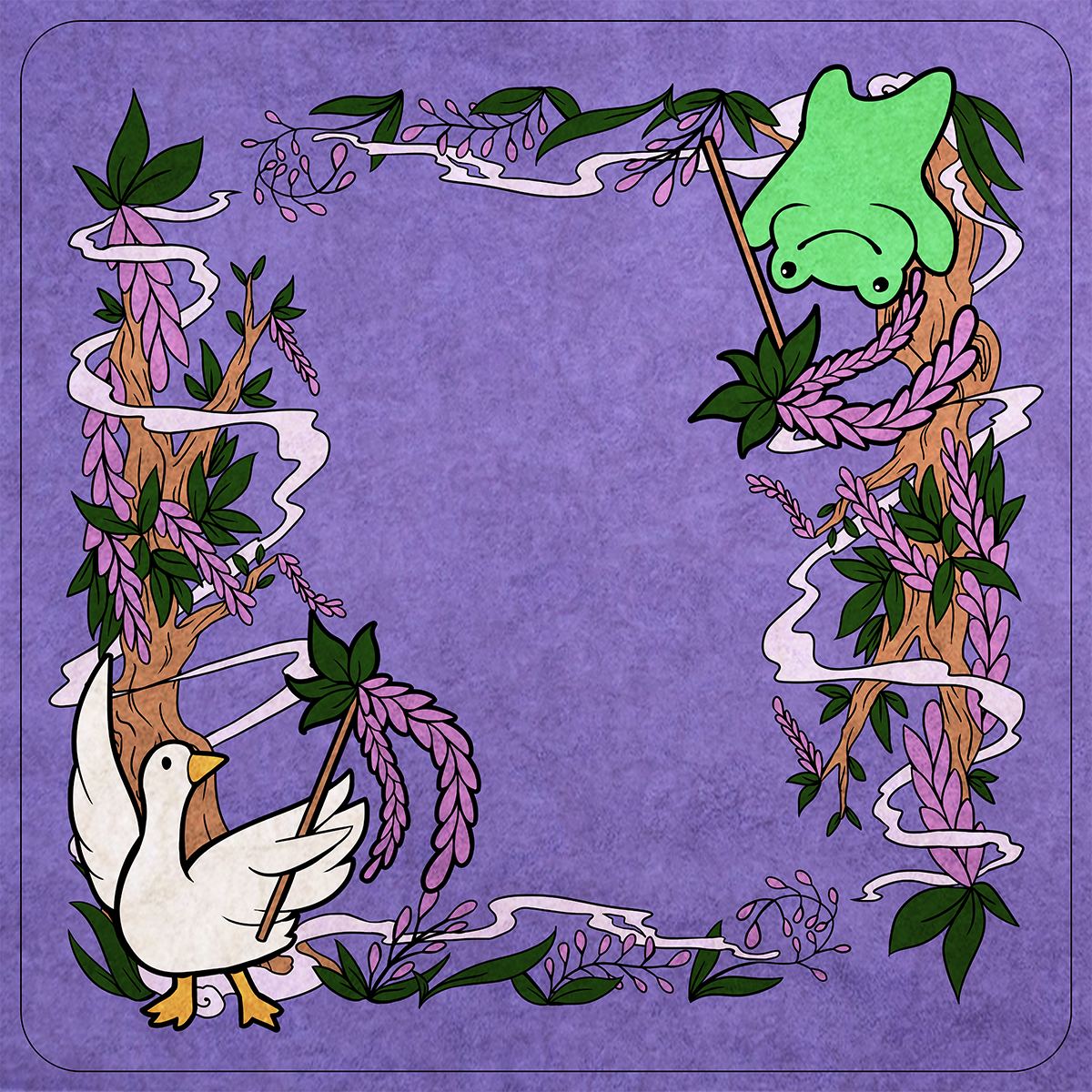 Wisteria Goose Cloth Mat